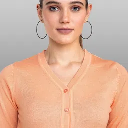 Moda Elementi Women Woollen Cardigan image 4