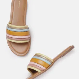 Allen Solly Women Striped Open Toe Flats-image-58