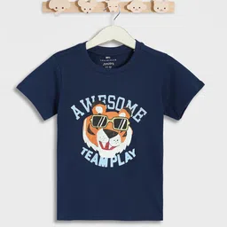 Juniors by Babyshop Boys Graphic Printed Crew Neck Short Sleeves Cotton T-shirt-picture-30