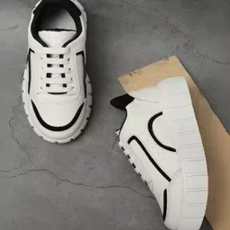 glitchez Women Colourblocked Round Toe Lace-Ups Sneakers-picture-35