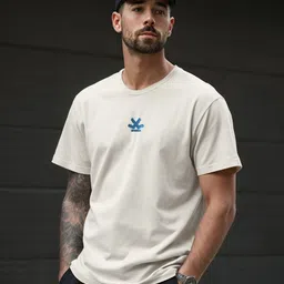 WROGN Printed Pure Cotton Short Sleeves Round Neck Oversized T-shirt-picture-49