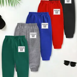 YK X Trampoline Infants Pack Of 5 Relaxed Fit Fleece Joggers-picture-38