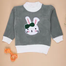 V-Mart Girls Printed Round Neck Long Sleeves Pullover Sweater-picture-18