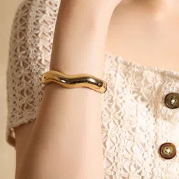 Kazo Women Gold-Plated Cuff Bracelet-picture-34