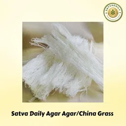 generic SatvaDaily Agar Agar Strips 100g, China Grass Strips Perfect For Jelly | Jelly Maker | Halwa Grass | Agaru | Veg Gelatin Alternative, Agar Agar For Pudding Jelly | Veg Gelling Agent | Plant Based Gelatin Alternative for Jellies and puddings image 3