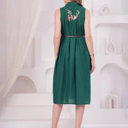 KALINI Floral Embroidered Fit & Flare Dress image 4