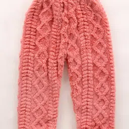 Kookie Kids Full Sleeves Winter Wear Night Suit with Paw Applique - Pink image 4