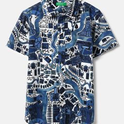 United Colors of Benetton Boys Floral Opaque Printed Casual Shirt-picture-28