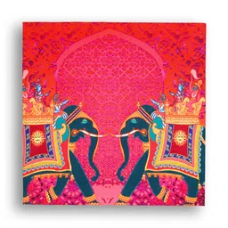 SEJ by Nisha Gupta Purple & Pink Set of 3 Folk Framed Wall Paintings image 3