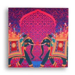 SEJ by Nisha Gupta Purple & Pink Set of 3 Folk Framed Wall Paintings image 4