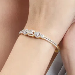 Nuyug American Diamond Aurora Luxe Gold Bracelet-picture-15