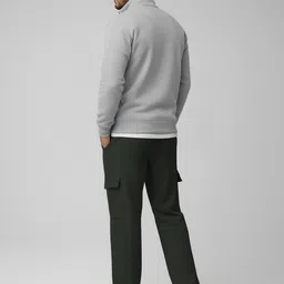 TRIPR Mock Collar Long Sleeves Sweatshirt With Cargo Trouser image 4