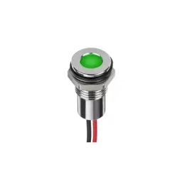 RS PRO Green Panel Mount Indicator 24V DC, Mounting Hole Size 8 mm, Termination Type Lead Wires, IP Rating IP67, Model No 2208945-picture-24