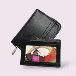 SZN Black Men Textured Leather Detachable Flap Two Fold Wallet-picture-18