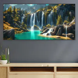 nestroots Green & White 1 Piece Canvas Other Wall Paintings-image-59