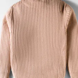 RVK Girls Ribbed Long Sleeves Mock Collar Pullover Sweaters image 4