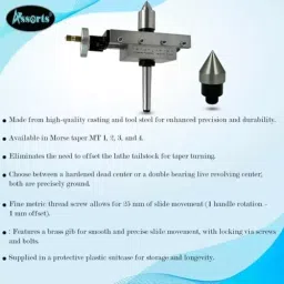 Assorts Patent Design Taper Turning Set Morse Taper MT1 Tool Steel ‎Ground Finish image 5