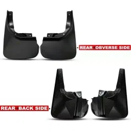 Auto Pearl OE Type Car Heavy Duty Mud Flaps Splash Guards PVC Black Compatible For Maruti Suzuki Swift Dzire (Type-2), MudFlap_SwiftDzireType2 (Set of 4) image 3