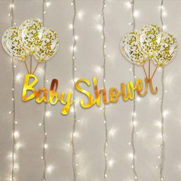 Bubble Trouble Baby Shower Decoration Combo Kit with Fairy Led Light for Party Decoration Pack of 10- Multicolor-picture-41