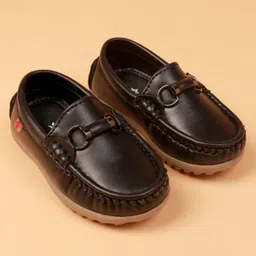 Cute Walk by Babyhug Slip On Formal Shoes -  Black-picture-24