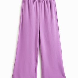 Campana Cotton Terry Solid Wide Track Pant - Purple-picture-35
