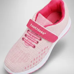 Toothless Mesh Detailed Velcro Closure Shoes - Pink-picture-15