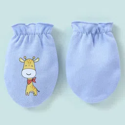 Babyhug 100% Cotton Striped Mittens - Pack of 3 image 3