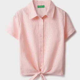 United Colors of Benetton Girls Classic Micro Ditsy Printed Casual Shirt-image-80
