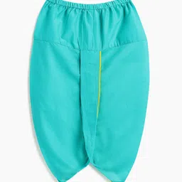 Campana Boys Floral Printed Angrakha Pure Cotton Kurta with Dhoti Pants image 4