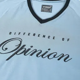 Difference of Opinion Men Typography Printed V-Neck T-shirt image 3