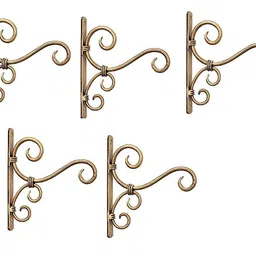 PURCHAZE24X7 Iron Plant Hanger Wall Hanging Plant Hook for Planters Lanterns Bird Feeders Wind Chimes Hanging Baskets Ornaments String Lights Indoor Outdoor Balcony (Set of 5) image 1