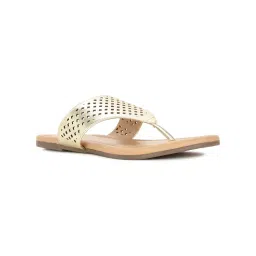 Bata Women Gold Open Back Flats-picture-13