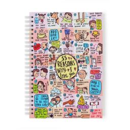 Alicia Souza 35 Reasons Why I Love You Notebook - White Spiral-picture-36
