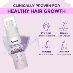 Sanfe 5% Rosemary Anti Hairfall Spray | For hair growth, natural shine, reduce hairfall, 100ml image 3
