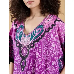 The Kaftan Company Purple Ombre Paisley Kaftan image 5
