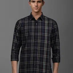 Louis Philippe Sport Men Super Slim Fit Opaque Checked Casual Shirt-picture-37