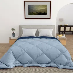 CHICERY Blue Heavy Winter Single Bed Comforter image 1