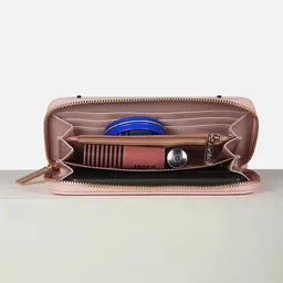 Allen Solly Woman Women Solid Zip Around Wallet image 3