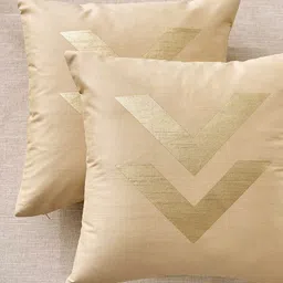 Home Centre Lunaa Beige 2 Pieces Abstract Square Cushion Covers-picture-41