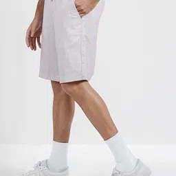 Celio Men Regular Fit Linen Shorts image 3