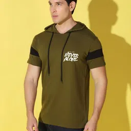 WOOSTRO Men Typography Printed Round Neck Cotton Slim Fit T-shirt image 2