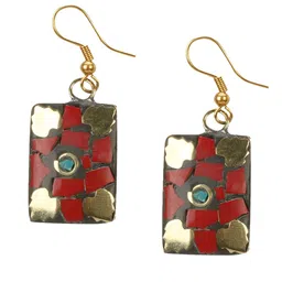 URBANELA Set Of 2 Gold-Plated Teardrop Shaped Drop Earrings image 2