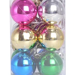 PROKART Pink & Green Glittered Premium Christmas Mixed Decorations Ornaments-picture-11