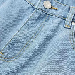 Snitch Men Light Blue Mid-Rise Baggy Jeans image 3