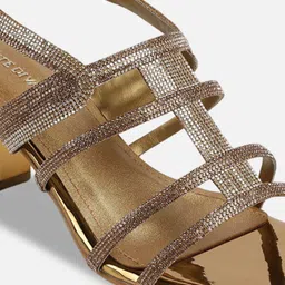 Mochi Women Ethnic Embellished Open Toe Flats with Bows image 2