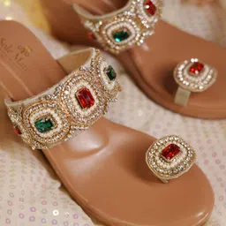 sole mates Embellished Stiletto Sandals image 4