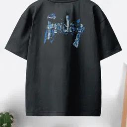 CODEZ Boys Pack Of 2 Printed Round Neck Drop-Shoulder Sleeves Cotton Oversized T-shirts image 4