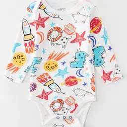 Kookie Kids Full Sleeves Onesie Multiprint - White-picture-16