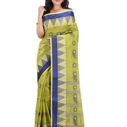 RAJ SAREE HOUSE Woven Design Zari Pure Cotton Taant Saree-picture-29