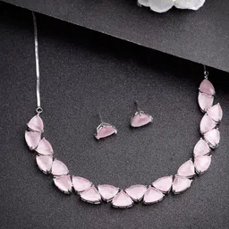 Anouk Silver-Plated Stones Studded Jewellery Set-picture-25